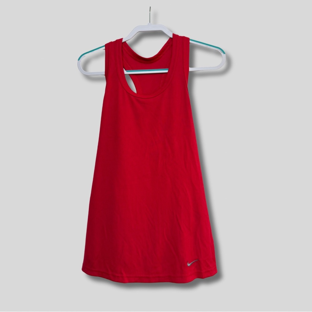 Nike Dri-fit Tight Fit Bright Pink Sleeveless Tank Top